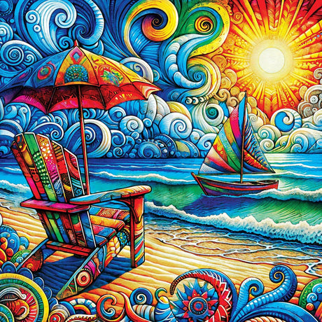 Kaleidoscope - Beach Day 1000 Piece Jigsaw Puzzleby Masterpieces Puzzles - Masterpieces Puzzles - Jigsaw Puzzles - The Puzzle Center