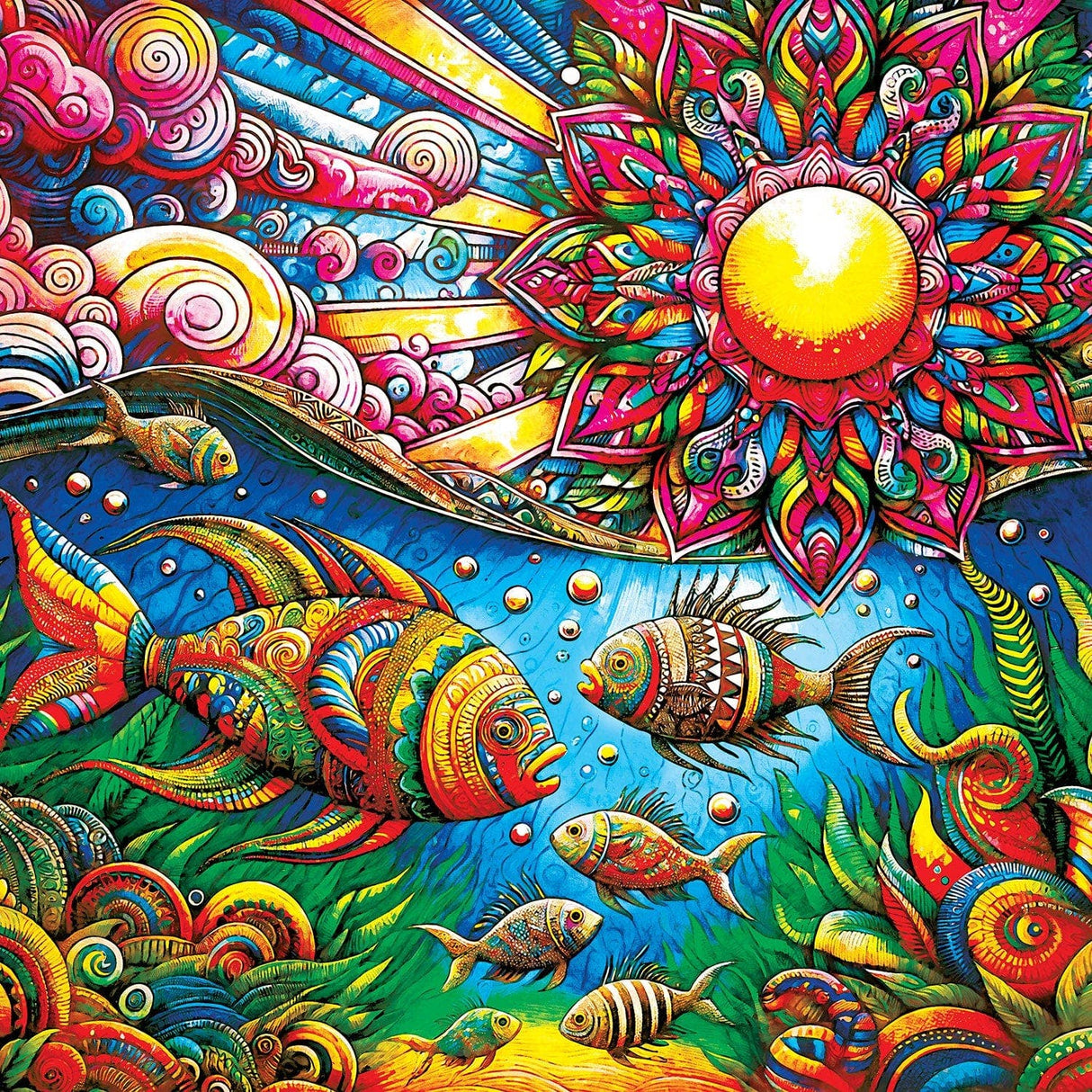 Kaleidoscope - Under The Sea 1000 Piece Jigsaw Puzzle Masterpieces Puzzles - Masterpieces Puzzles - Jigsaw Puzzles - The Puzzle Center