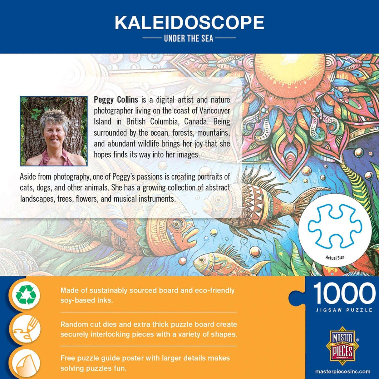 Kaleidoscope - Under The Sea 1000 Piece Jigsaw Puzzle Masterpieces Puzzles - Masterpieces Puzzles - Jigsaw Puzzles - The Puzzle Center