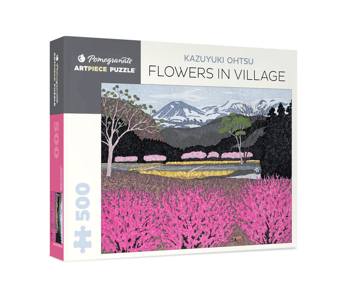 Kazuyuki Ohtsu: Flowers in Village 500 - piece Jigsaw Puzzle by Pomegranate - Pomegranate - Jigsaw Puzzles - The Puzzle Center - 