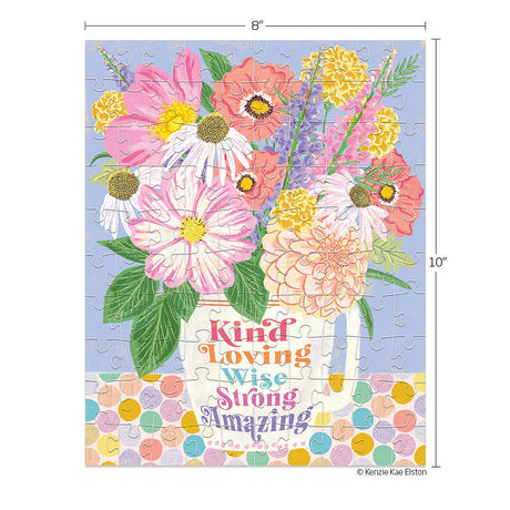 Kind Loving Strong 100 Piece Jigsaw Puzzle Snax by WerkShoppe Puzzles - WerkShoppe - Jigsaw Puzzles - The Puzzle Center