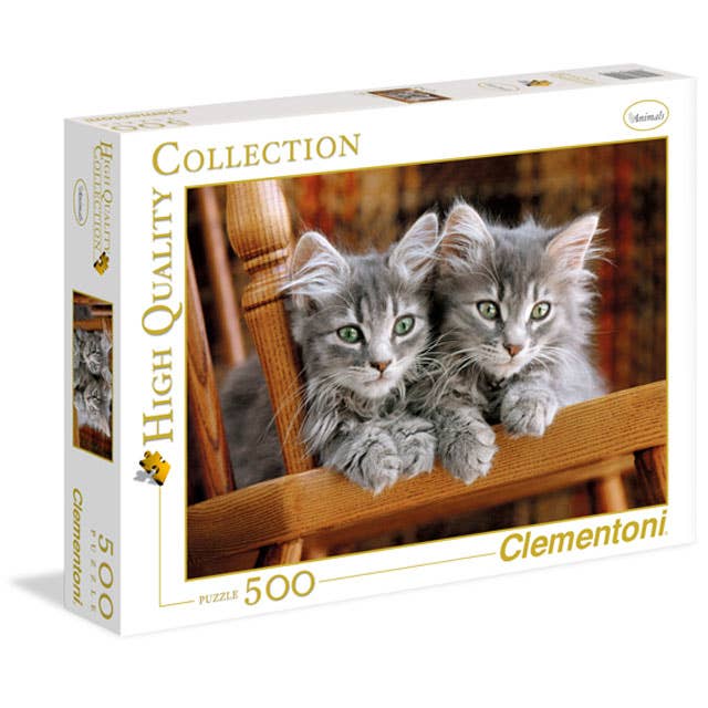 Kittens - 500 Piece Puzzle by Clementoni - Clementoni - Jigsaw Puzzles - The Puzzle Center - 