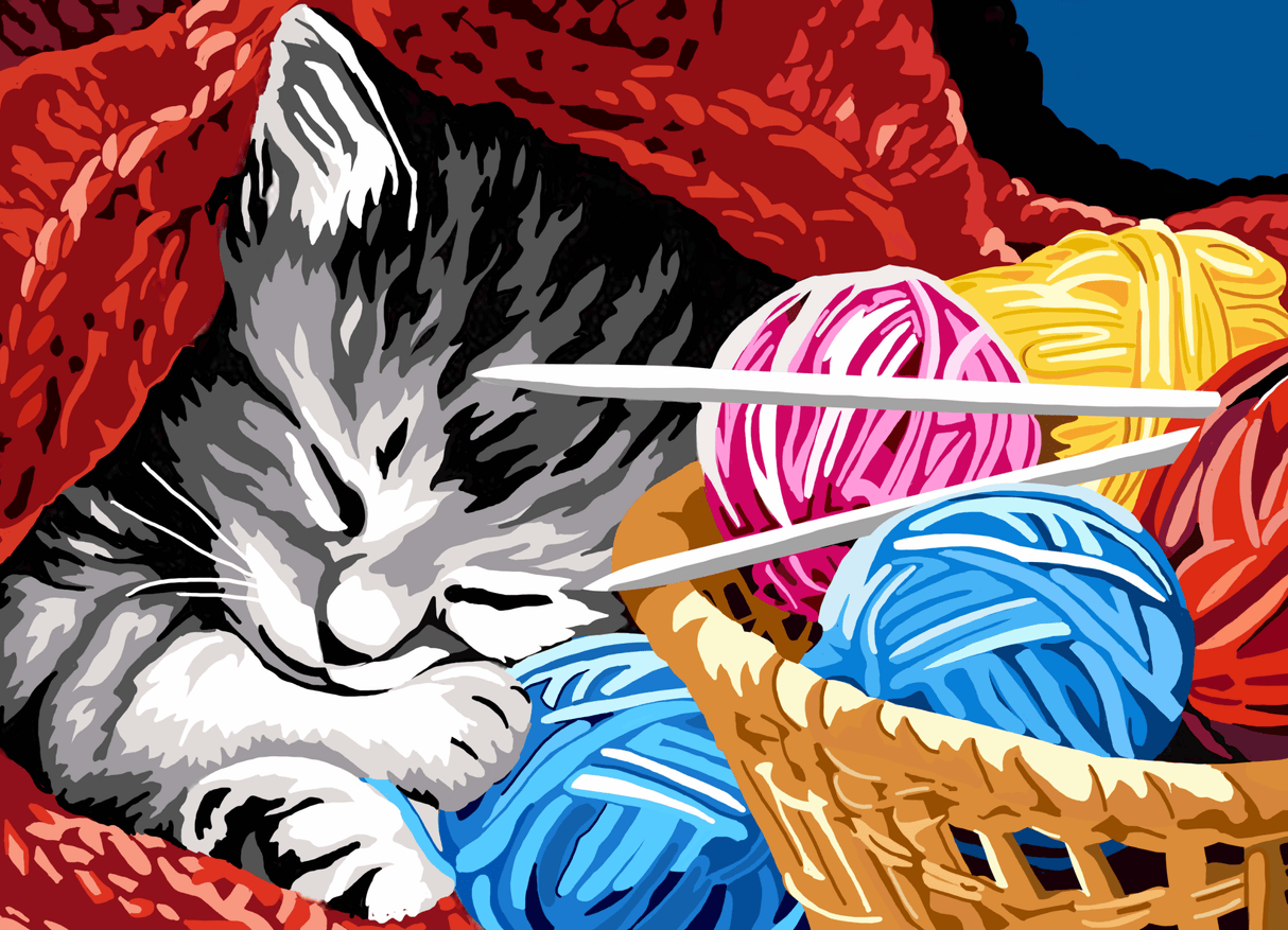 Kitty Snooze Jigsaw Puzzle - 1000 Pieces by Brain Tree - Brain Tree Games LLC - Jigsaw Puzzles - The Puzzle Center - 