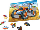 Tractor 37 Piece Children's Educational Jigsaw Puzzle by Larsen Puzzles - Farm Fun for Kids