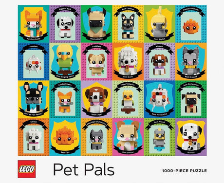 LEGO Pet Pals 1000 Piece Jigsaw Puzzle – Cute BrickHeadz Pets! - Lego - Jigsaw Puzzles - The Puzzle Center - 