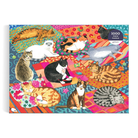 Lounging Cats 1000 Piece Jigsaw Puzzle by Galison Puzzles - Galison - Jigsaw Puzzles - The Puzzle Center