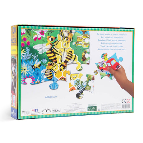 Love of Bees 100 Piece Puzzle by eeBoo - eeBoo - Jigsaw Puzzles - The Puzzle Center - 