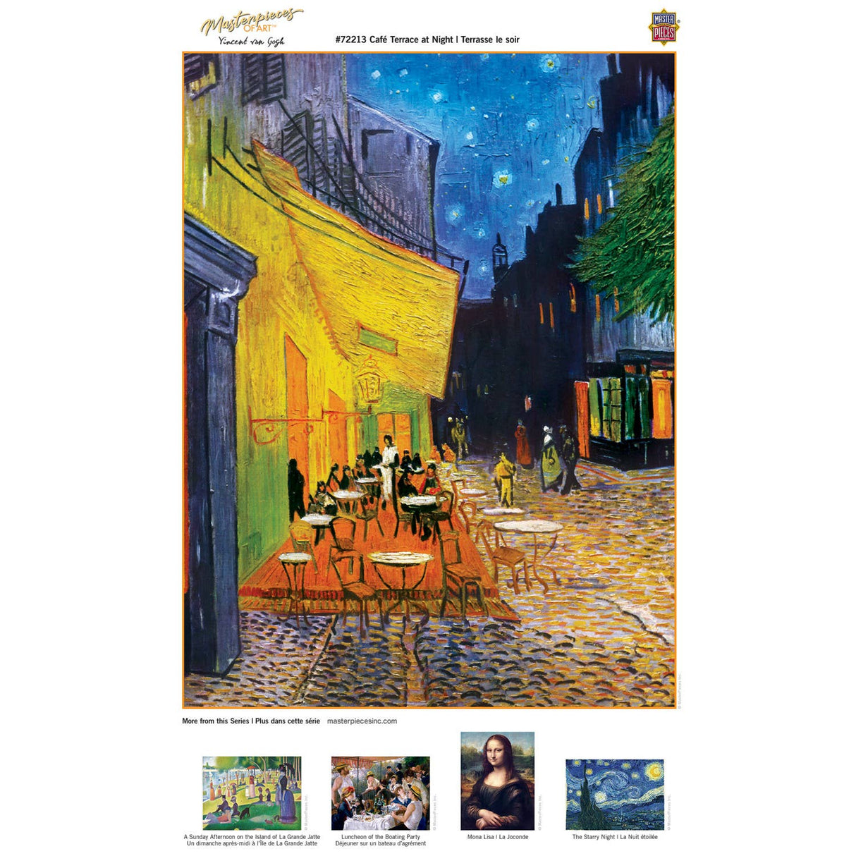 Masterpieces of Art - Cafe Terrace at Night 1000 Piece Puzzle by Masterpieces Puzzles - Masterpieces Puzzles - Jigsaw Puzzles - The Puzzle Center