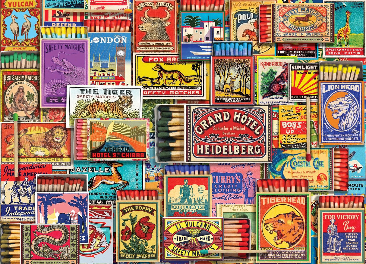 Matchbook Anthology 1000 - Piece Jigsaw Puzzle by Willow Creek Press - Willow Creek Press & Gifts - Jigsaw Puzzles - The Puzzle Center - 