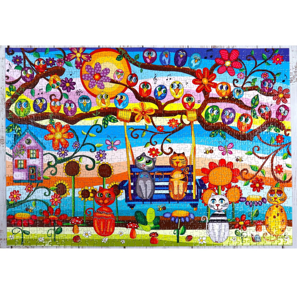 Meowsical Concert 1000 Piece Jigsaw Puzzle by JaCaRou Puzzles - JaCaRou Puzzles Inc. - Jigsaw Puzzles - The Puzzle Center - 