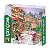 Merry Main Street 1000 Piece Jigsaw Puzzle by Springbok Puzzles - Springbok Puzzles - Jigsaw Puzzles - The Puzzle Center - 