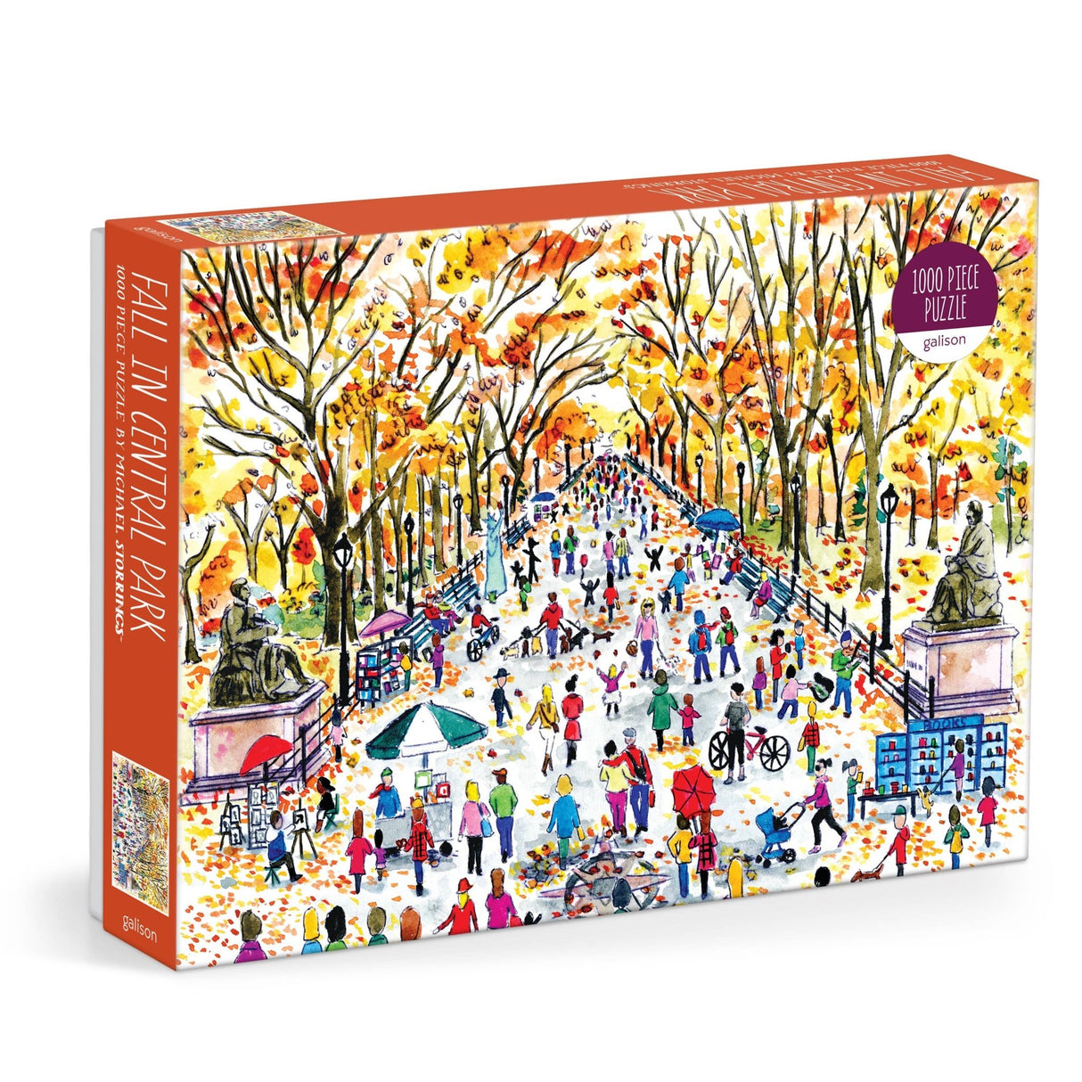 Michael Storrings Fall in Central Park 1000 - Piece Puzzle by Galison - Galison - Jigsaw Puzzles - The Puzzle Center - 