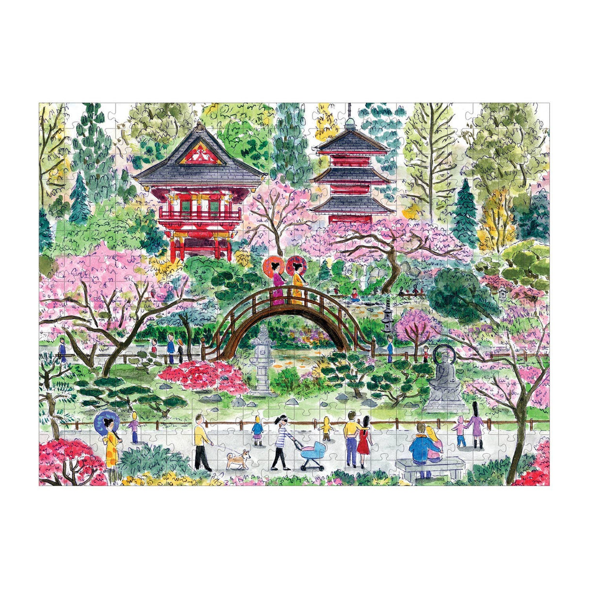 Michael Storrings Japanese Tea Garden 300 Piece Jigsaw Puzzle by Galison - Galison - Jigsaw Puzzles - The Puzzle Center