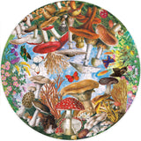 Mushrooms and Butterflies 500 Piece Round Puzzle by eeBoo Puzzles - eeBoo - Jigsaw Puzzles - The Puzzle Center - 