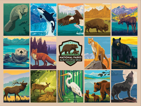 National Parks Wildlife 1000 - Piece Jigsaw Puzzle by Anderson Design Group - Willow Creek Press & Gifts - Jigsaw Puzzles - The Puzzle Center - 