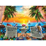 Paradise Beach - On the Balcony 550 Piece Puzzle by Masterpieces Puzzles - Masterpieces Puzzles - Jigsaw Puzzles - The Puzzle Center