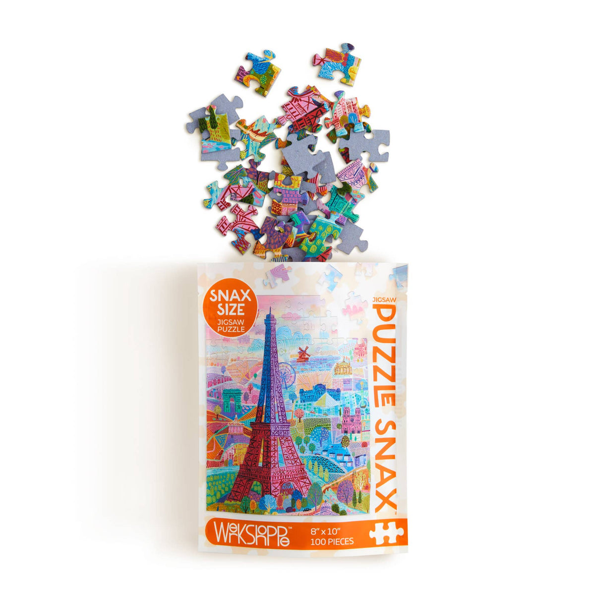 Paris Holiday 100 Piece Jigsaw Puzzle Snax by WerkShoppe Puzzles - WerkShoppe - Jigsaw Puzzles - The Puzzle Center