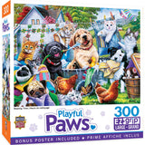 Playful Paws - Washing Time 300 Piece EZ Grip Puzzle by Masterpieces Puzzles - Masterpieces Puzzles - Jigsaw Puzzles - The Puzzle Center