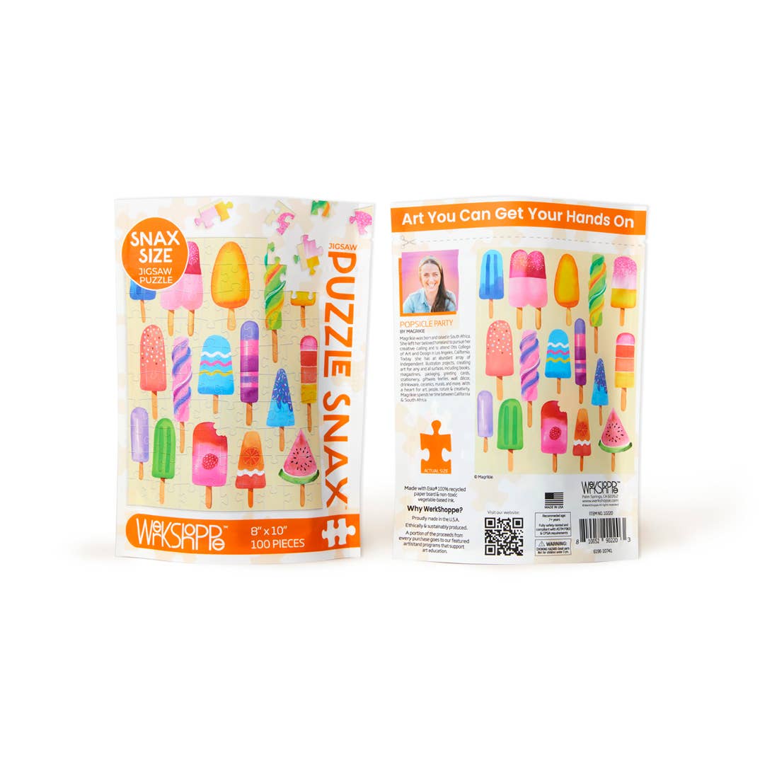 Popsicle Party 100 Piece Jigsaw Puzzle Snax by WerkShoppe Puzzles - WerkShoppe - Jigsaw Puzzles - The Puzzle Center