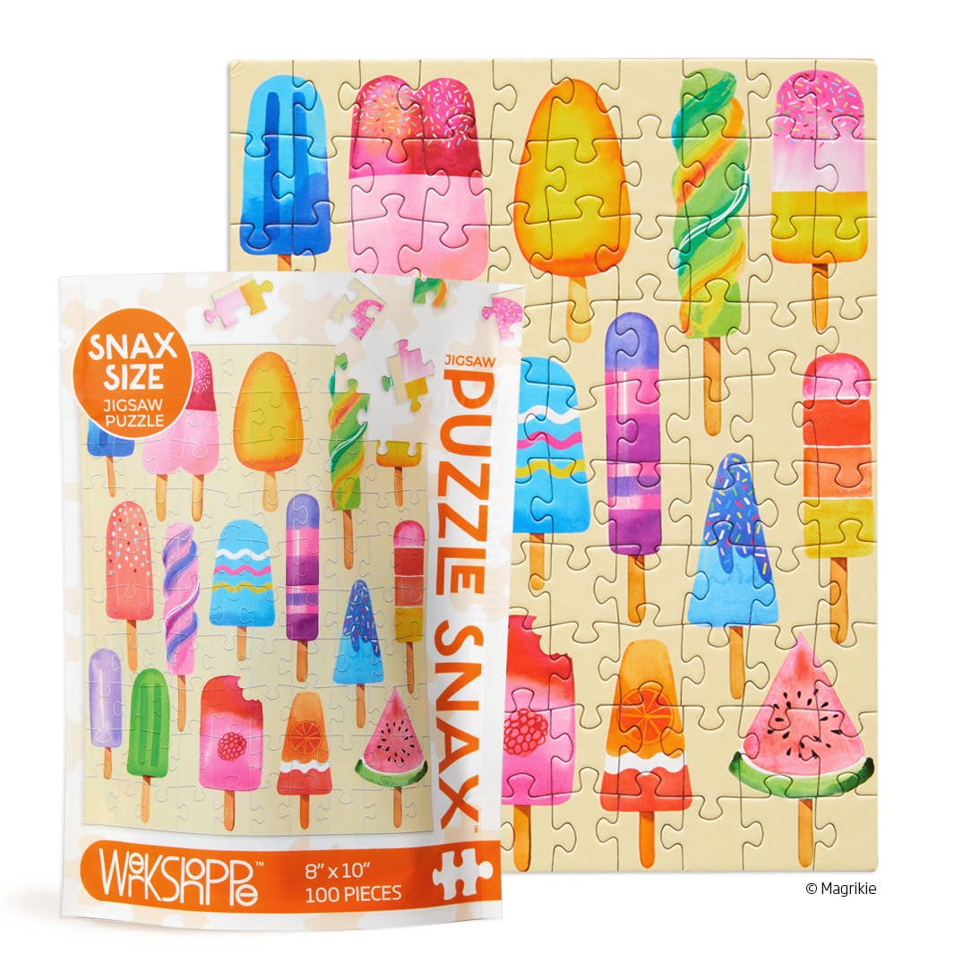 Popsicle Party 100 Piece Jigsaw Puzzle Snax by WerkShoppe Puzzles - WerkShoppe - Jigsaw Puzzles - The Puzzle Center