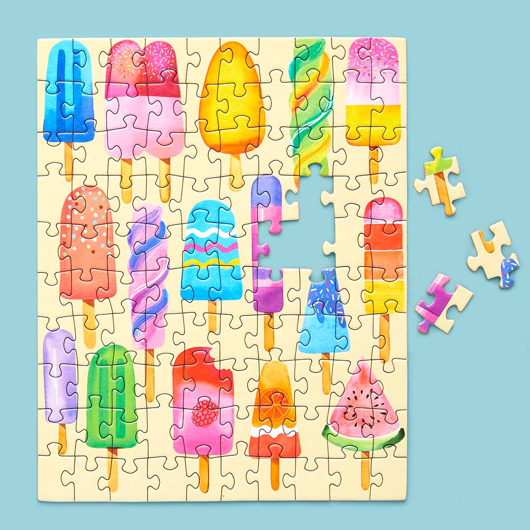 Popsicle Party 100 Piece Jigsaw Puzzle Snax by WerkShoppe Puzzles - WerkShoppe - Jigsaw Puzzles - The Puzzle Center