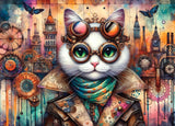 Purrfect Urbanity 1000 Piece Jigsaw Puzzle by Delfy Puzzles - Delfy - Jigsaw Puzzles - The Puzzle Center