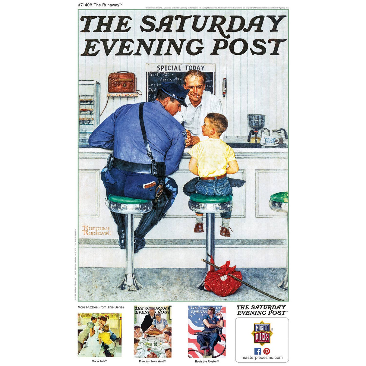 Saturday Evening Post - The Runaway 1000 Piece Puzzle by Masterpieces - Masterpieces Puzzles - Jigsaw Puzzles - The Puzzle Center - 