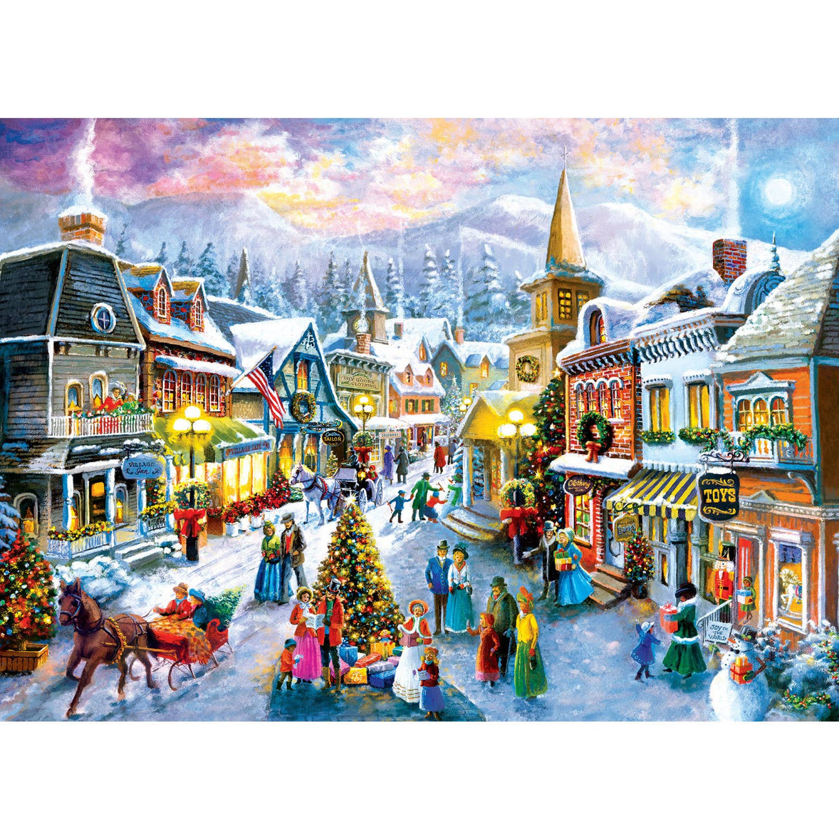 Season's Greetings - Victorian Holidays 1000 Piece Puzzle by MasterPieces - Masterpieces Puzzles - Jigsaw Puzzles - The Puzzle Center - 