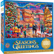 Season's Greetings - Village Square 1000 Piece Puzzle by Masterpieces - Masterpieces Puzzles - Jigsaw Puzzles - The Puzzle Center - 