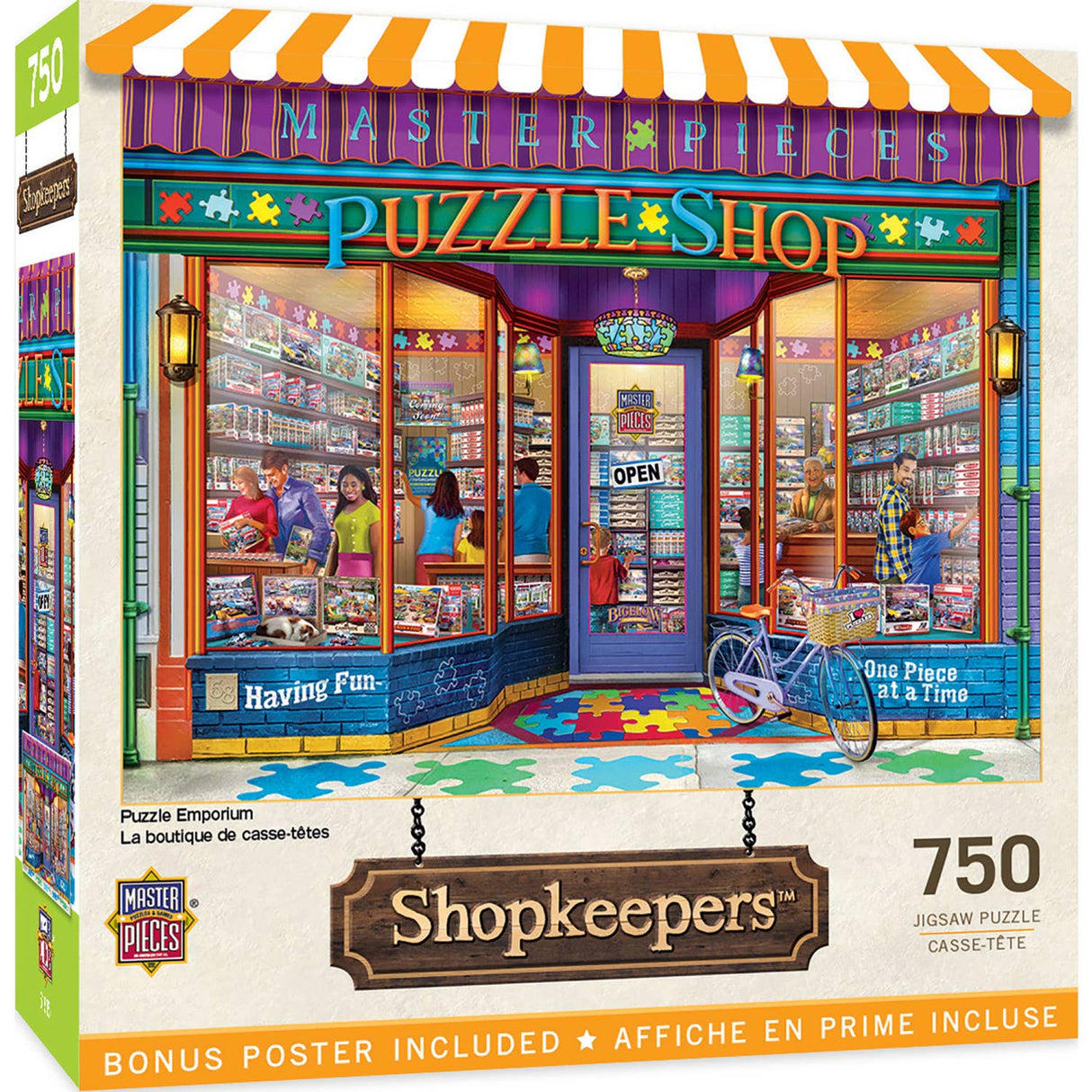 Shopkeepers - Puzzle Emporium 750 Piece Puzzle by Masterpieces Puzzles - Masterpieces Puzzles - Jigsaw Puzzles - The Puzzle Center