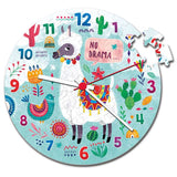 Supercolor Clock Puzzle - Llama, 96 Pcs by Clementoni - Puzzles for Kids - Clementoni - Jigsaw Puzzles - The Puzzle Center - 