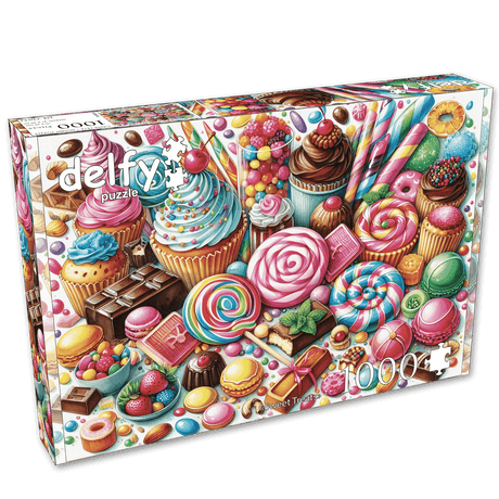 Sweet Treats 1000 Piece Jigsaw Puzzle by Delfy Puzzles - Delfy - Jigsaw Puzzles - The Puzzle Center