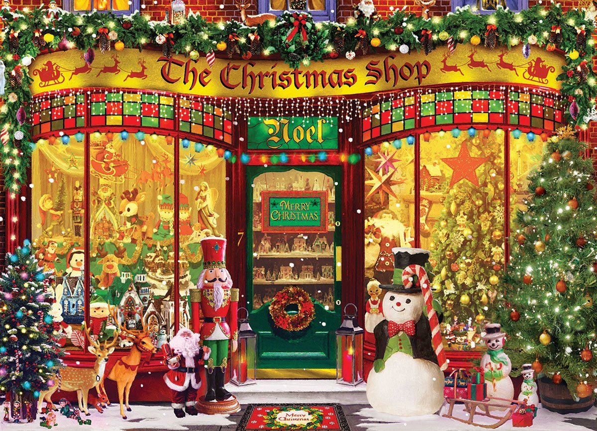 The Christmas Shop 1000 Piece Jigsaw Puzzle by Eurographics - Eurographics - Jigsaw Puzzles - The Puzzle Center - 