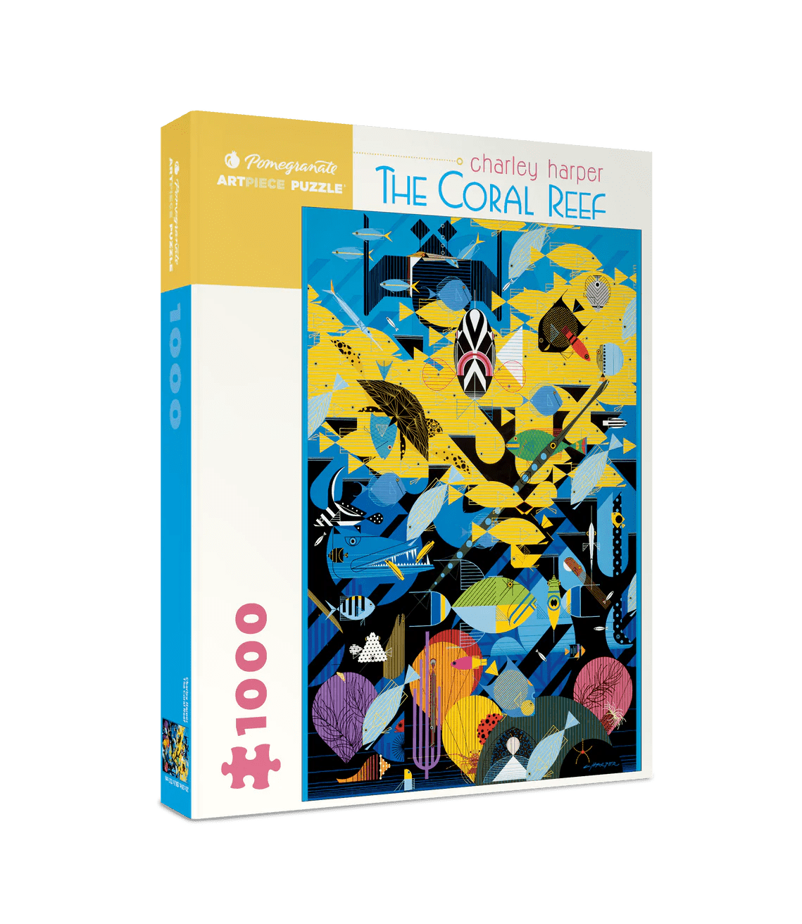 The Coral Reef 1000 - Piece Jigsaw Puzzle by Pomegranate - Charley Harper Art - Pomegranate - Jigsaw Puzzles - The Puzzle Center - 