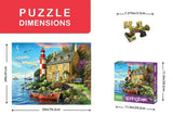 The Cottage Lighthouse 1000 Piece Jigsaw Puzzle by Springbok Puzzles - Springbok Puzzles - Jigsaw Puzzles - The Puzzle Center - 