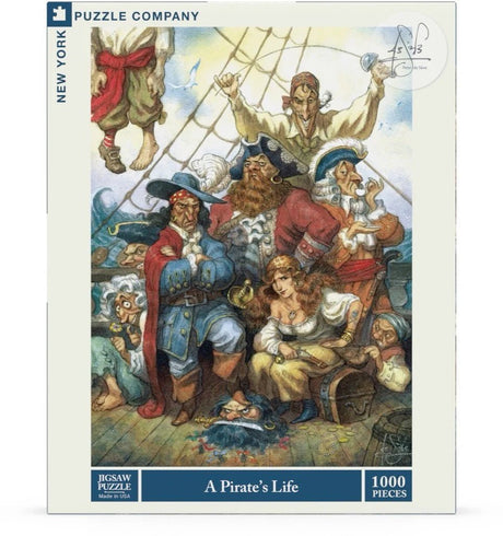 The Pirate's Life 1000 Piece Jigsaw Puzzle by NY Puzzle Company - New York Puzzle Company - Jigsaw Puzzles - The Puzzle Center - 