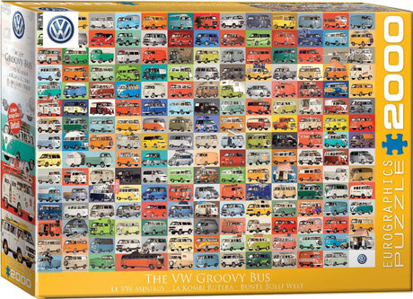 The VW Groovy Bus 2000 Piece Puzzle by Eurographics - Eurographics - Jigsaw Puzzles - The Puzzle Center - 