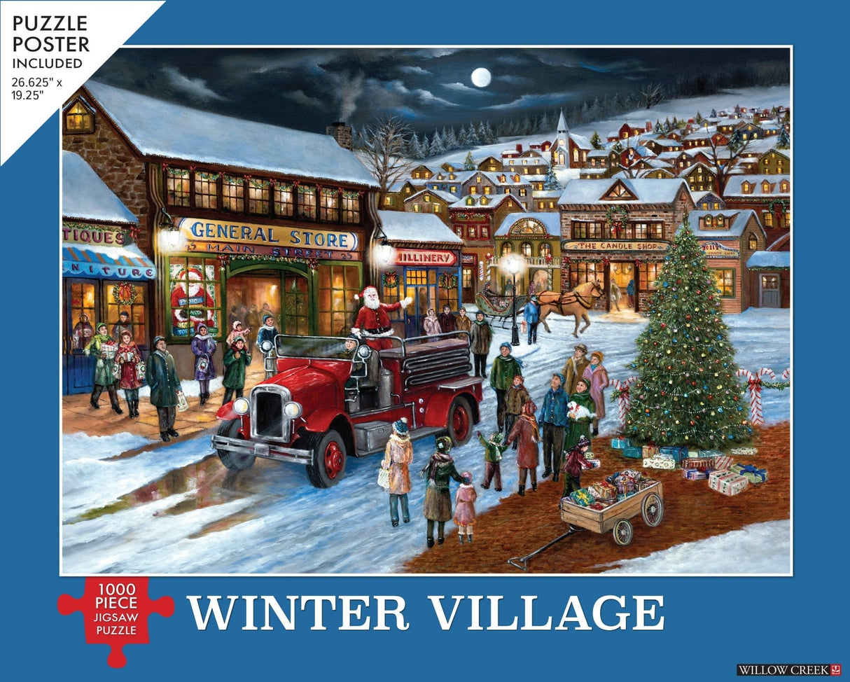 The Winter Village 1000 - Piece Jigsaw Puzzle by Willow Creek Press - Willow Creek Press & Gifts - Jigsaw Puzzles - The Puzzle Center - 