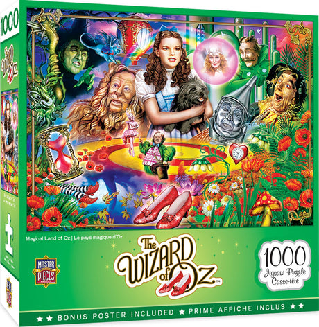 The Wizard of Oz – Magical Land of Oz 1000 Piece Puzzle by Masterpieces - Masterpieces Puzzles - Jigsaw Puzzles - The Puzzle Center - 