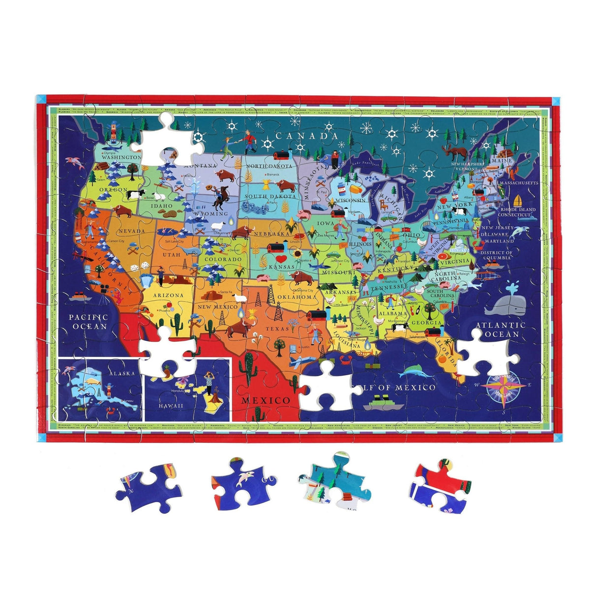 This Land is Your Land 100 Piece Puzzle by eeBoo - eeBoo - Jigsaw Puzzles - The Puzzle Center - 