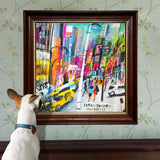 Framed Times Square 1000 Piece jigsaw puzzle by eeBoo Piece and Love