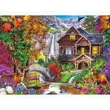 Tranquility - Hidden Falls Cottage 1000 Piece Jigsaw Puzzle by Masterpieces Puzzles - Masterpieces Puzzles - Jigsaw Puzzles - The Puzzle Center