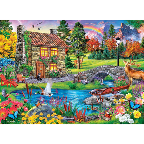 Tranquility - Stoney Brook Cottage 1000 Piece Jigsaw Puzzle by Masterpieces Puzzles - Masterpieces Puzzles - Jigsaw Puzzles - The Puzzle Center