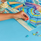 Umbrella Beach 1000 Piece Jigsaw Puzzle by WerkShoppe Puzzles - WerkShoppe - Jigsaw Puzzles - The Puzzle Center