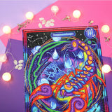 Close-up of vibrant zodiac-themed puzzles from the Water Signs Multipack by JaCaRou