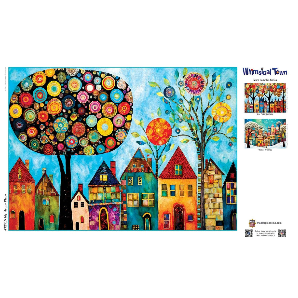 Whimsical Town - My Happy Place 500 Piece Jigsaw Puzzle by Masterpieces Puzzles - Masterpieces Puzzles - Jigsaw Puzzles - The Puzzle Center