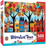 Whimsical Town - Our Neighborhood 500 Piece Jigsaw Puzzle by Masterpieces Puzzles - Masterpieces Puzzles - Jigsaw Puzzles - The Puzzle Center