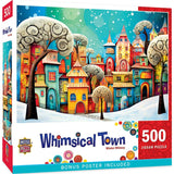 Whimsical Town - Winter Whimsey 500 Piece Jigsaw Puzzle by Masterpieces Puzzles - Masterpieces Puzzles - Jigsaw Puzzles - The Puzzle Center