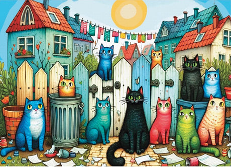 Whiskers on the Street 1000 Piece Jigsaw Puzzle by Delfy Puzzles - Delfy - Jigsaw Puzzles - The Puzzle Center