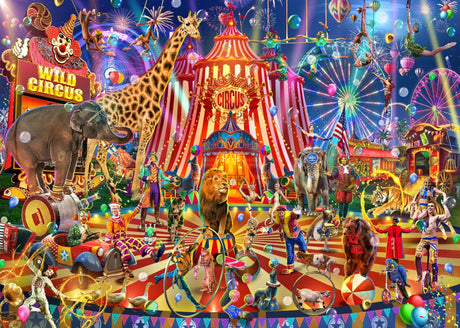 Wild Circus 1000 Piece Jigsaw Puzzle by Brain Tree - Brain Tree Games LLC - Jigsaw Puzzles - The Puzzle Center